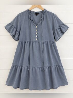 Coco + Carmen Boutique Flutter Sleeve Mini Dress - Size L/XL